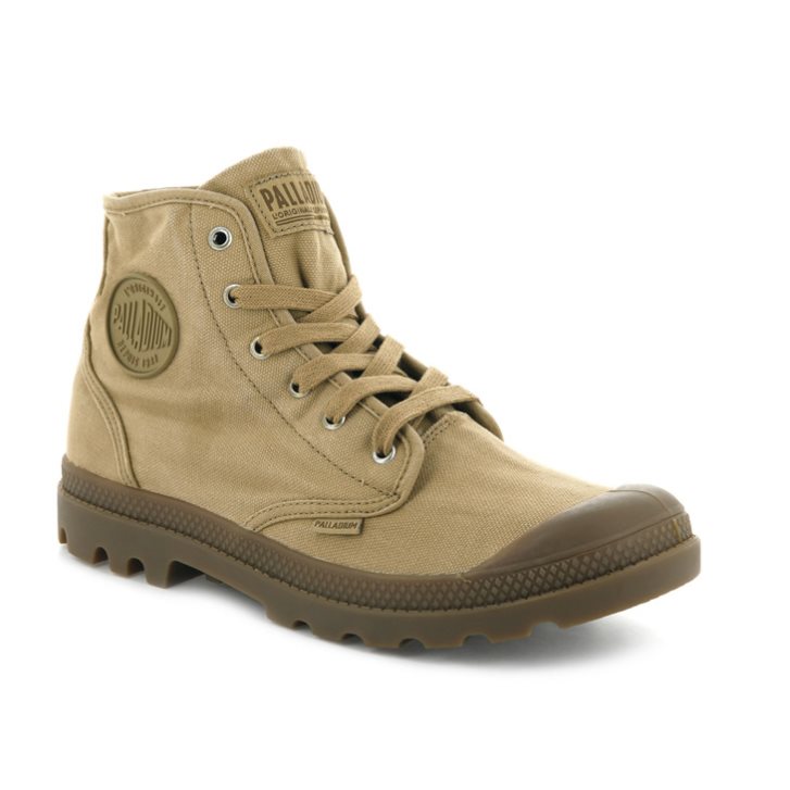 Bottes Palladium Pampa Hi Homme Vert Olive | FR SRU245G